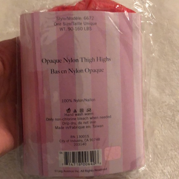 New Red Leg Avenue Thigh Highs - Picture 2 of 3